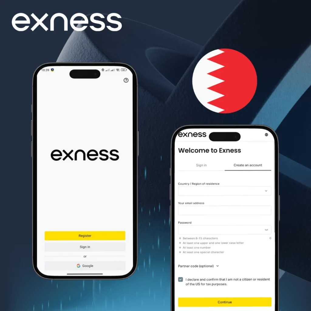 How to Register on Exness from Bahrain?