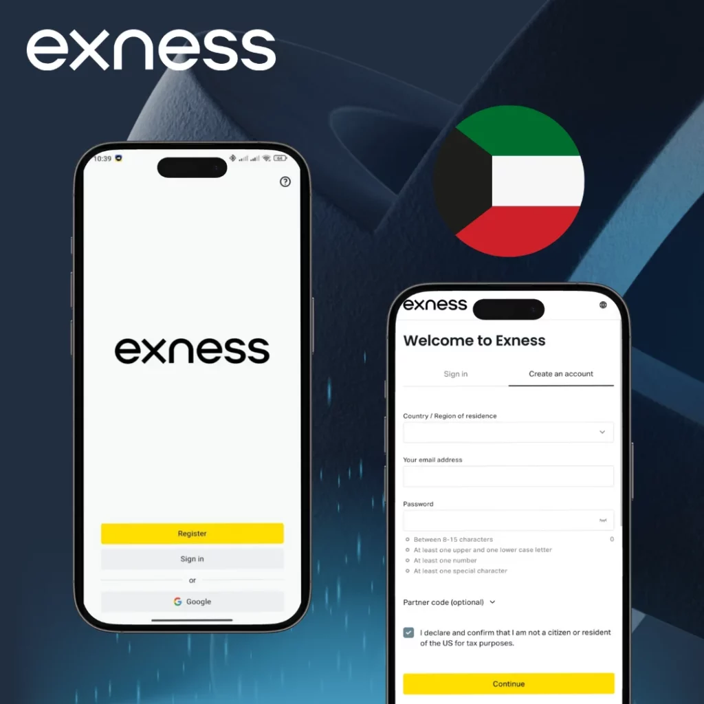How to Register on Exness from Kuwait?